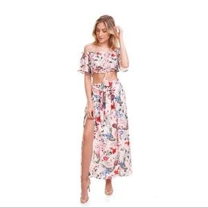 Floral Maxi Skirt in Multi, Swim, Beach Cover Up, Aloha Skirt by MINKPINK